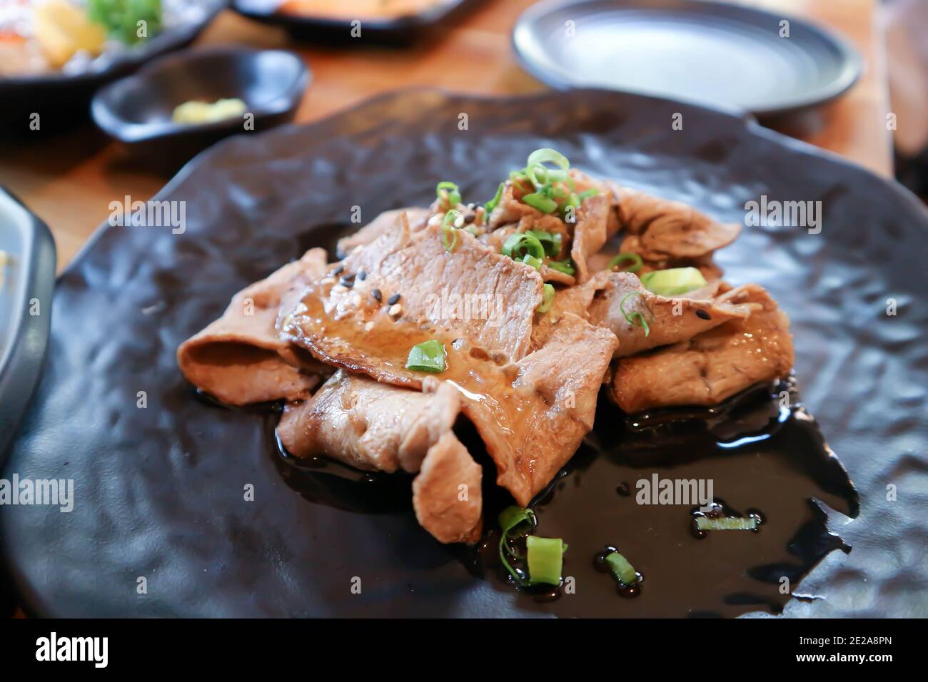 grilled beef or roasted beef ,stir fried beef Stock Photo