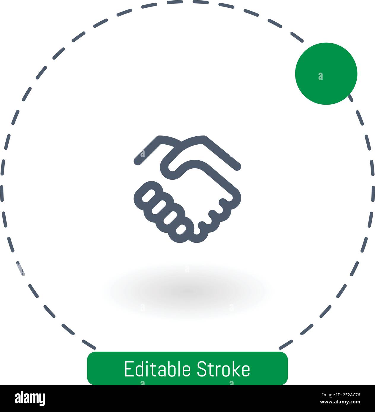 trust vector icon editable stroke outline icons for web and mobile ...