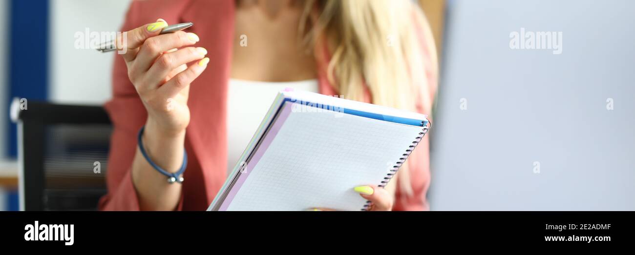 Cute female wearing pink jacket Stock Photo