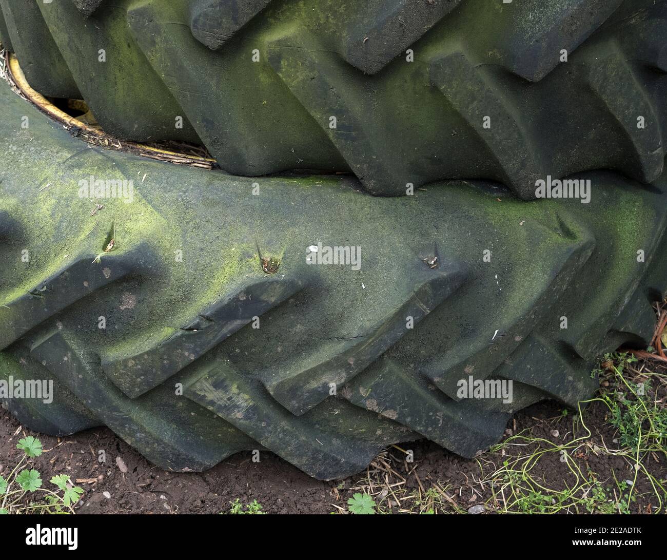 Stack of old tractor tires Stock Photo Alamy