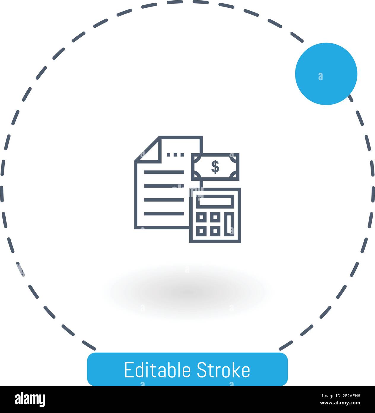 document vector icon editable stroke outline icons for web and mobile ...