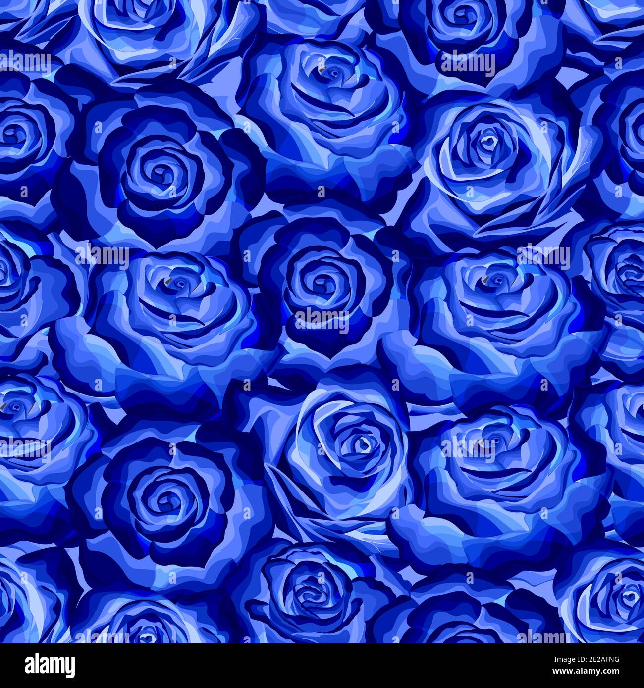 Blue rose pattern hi-res stock photography and images - Alamy