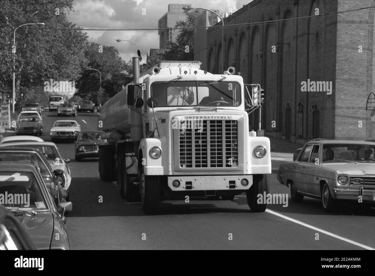 Retro truck, Philadelphia, USA, 1976 Stock Photo