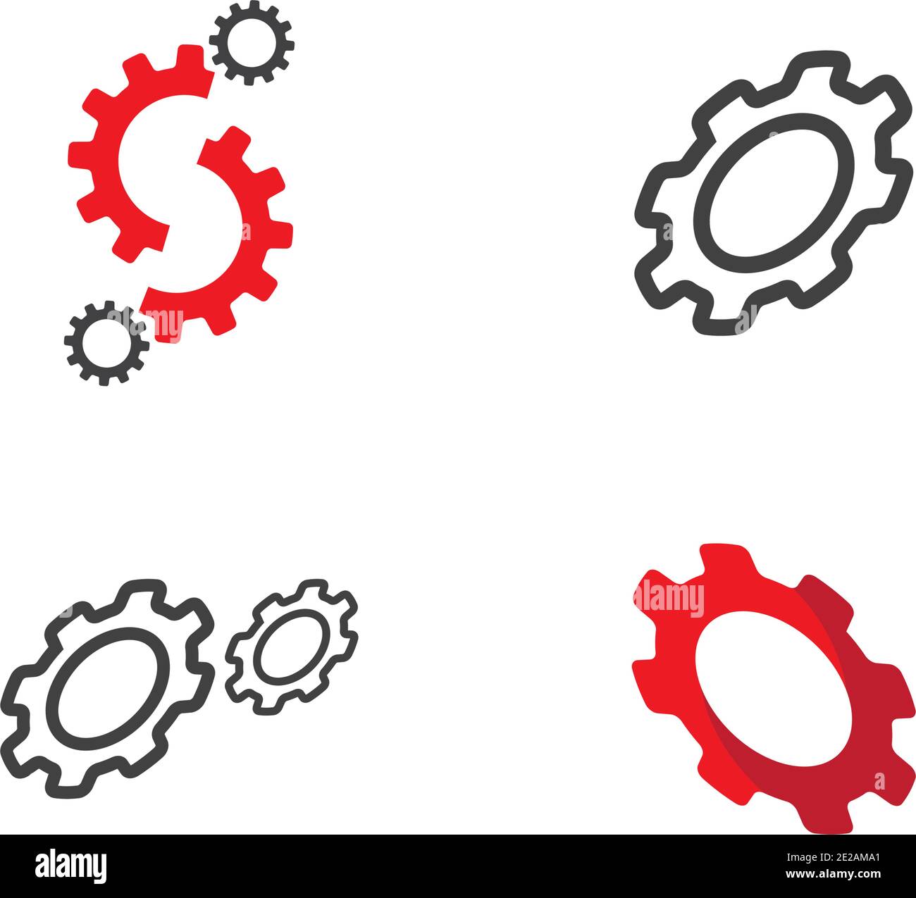 Gear Logo Template vector icon illustration design Stock Vector Image ...