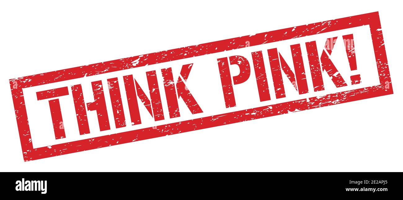 Think pink stamp hi-res stock photography and images - Alamy