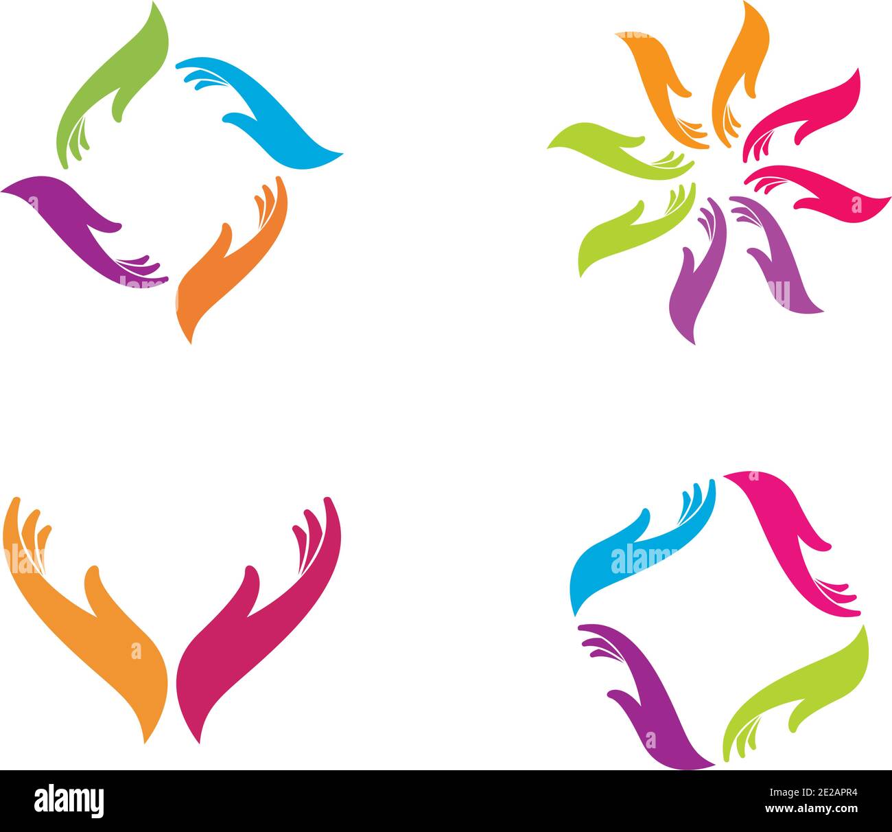 Hand Care Logo Template vector icon Business Stock Vector Image & Art ...