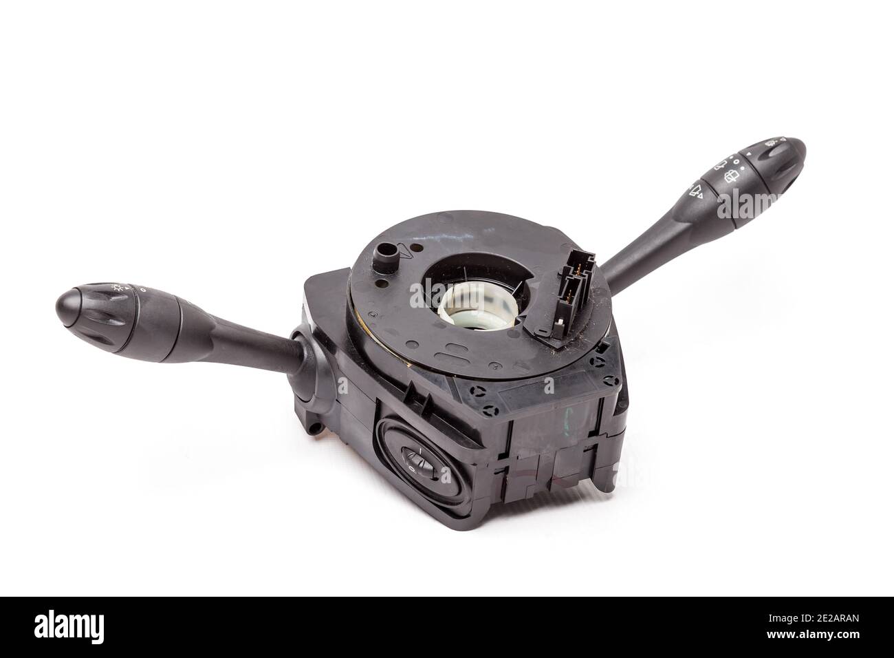 Steering wheel switches for windshield wipers and turn signals with