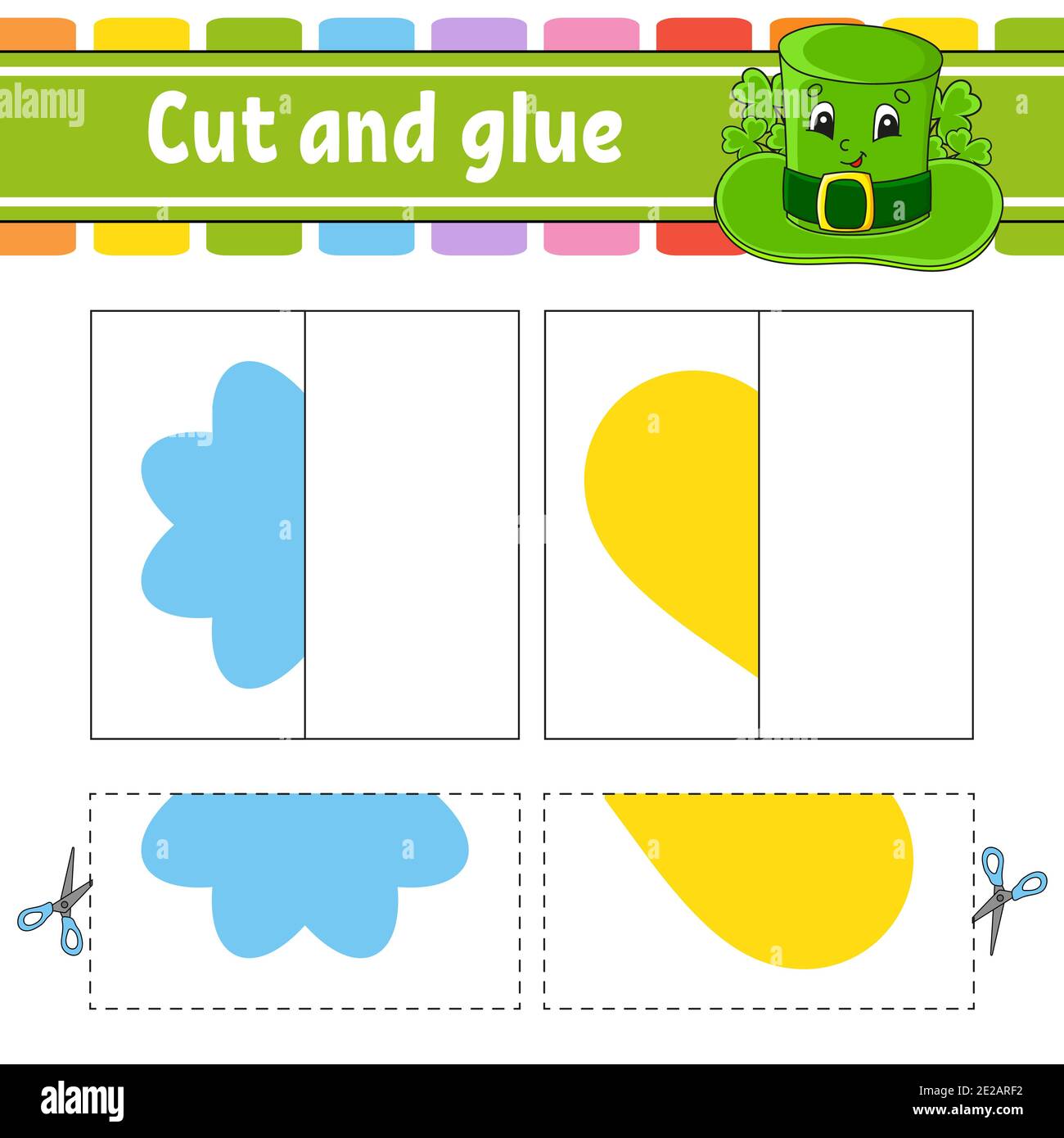 https://c8.alamy.com/comp/2E2ARF2/cut-and-play-paper-game-with-glue-flash-cards-flower-heart-hat-education-worksheet-activity-page-funny-character-isolated-vector-illustration-2E2ARF2.jpg