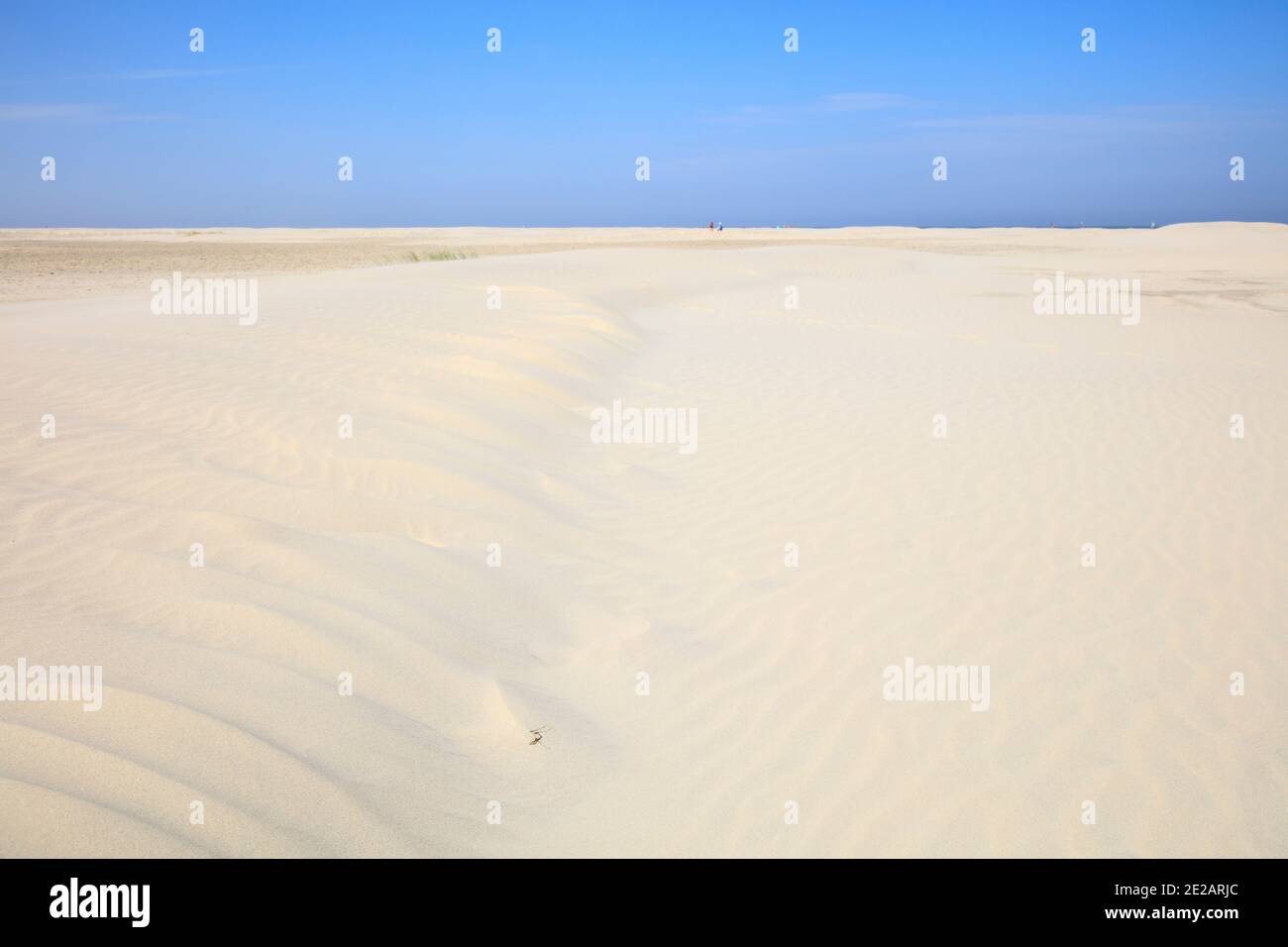 White sand beach at Borkum island, East Frisian Island, East frisia, Lower Saxony, Germany, Europe Stock Photo