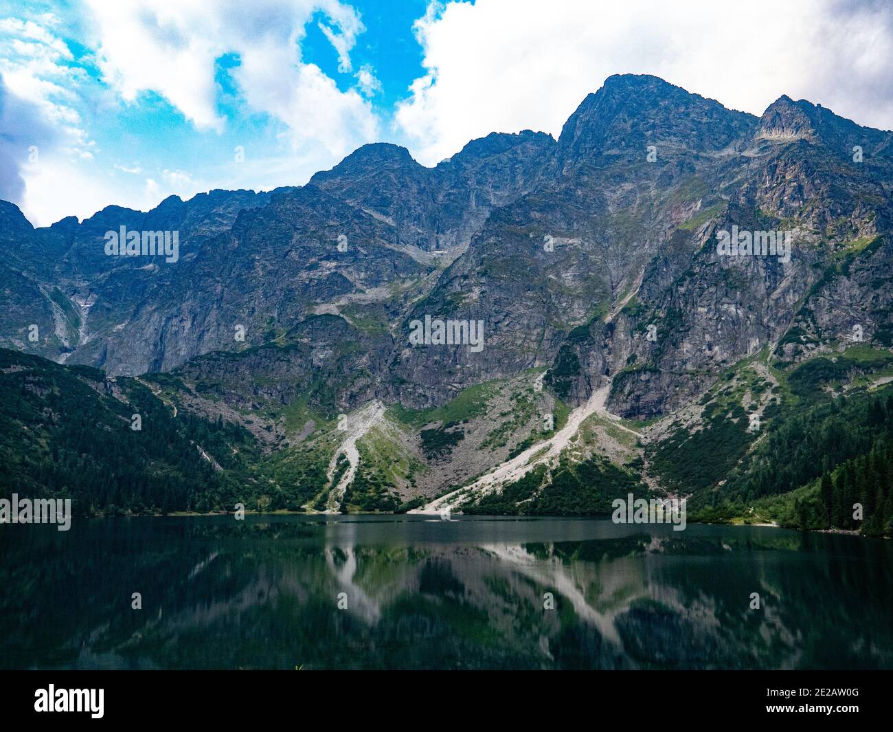 Beautiful shot of the mountains on a sunny day Stock Photo - Alamy