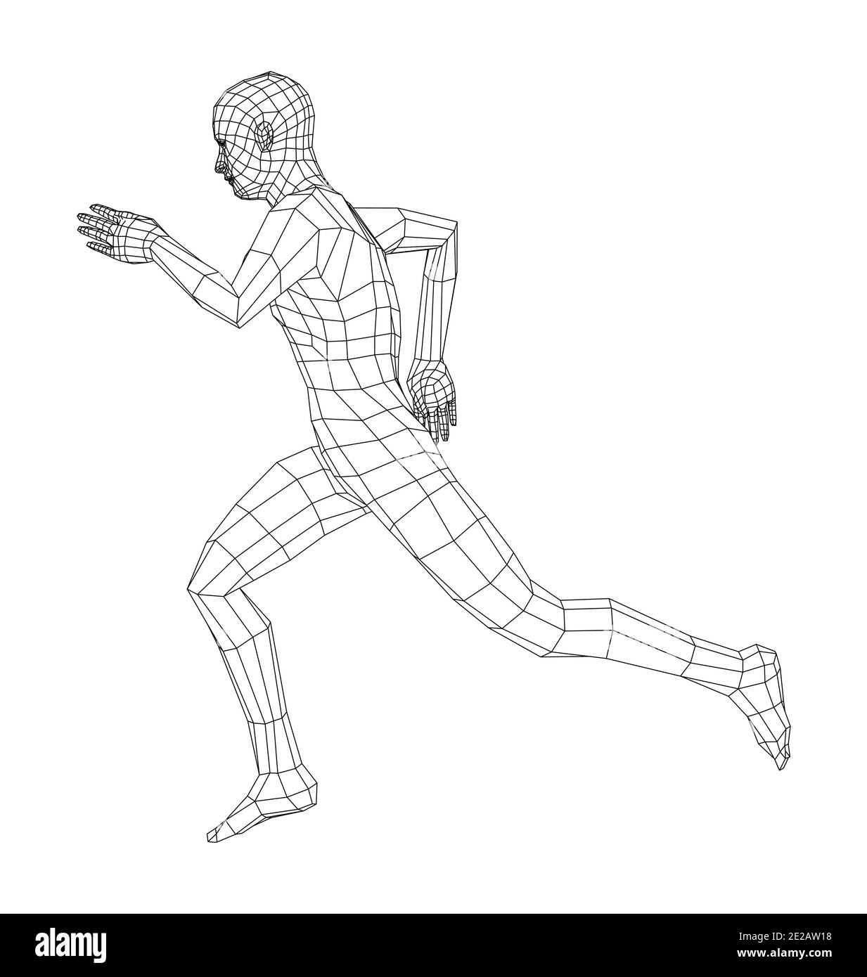 dynamic running pose