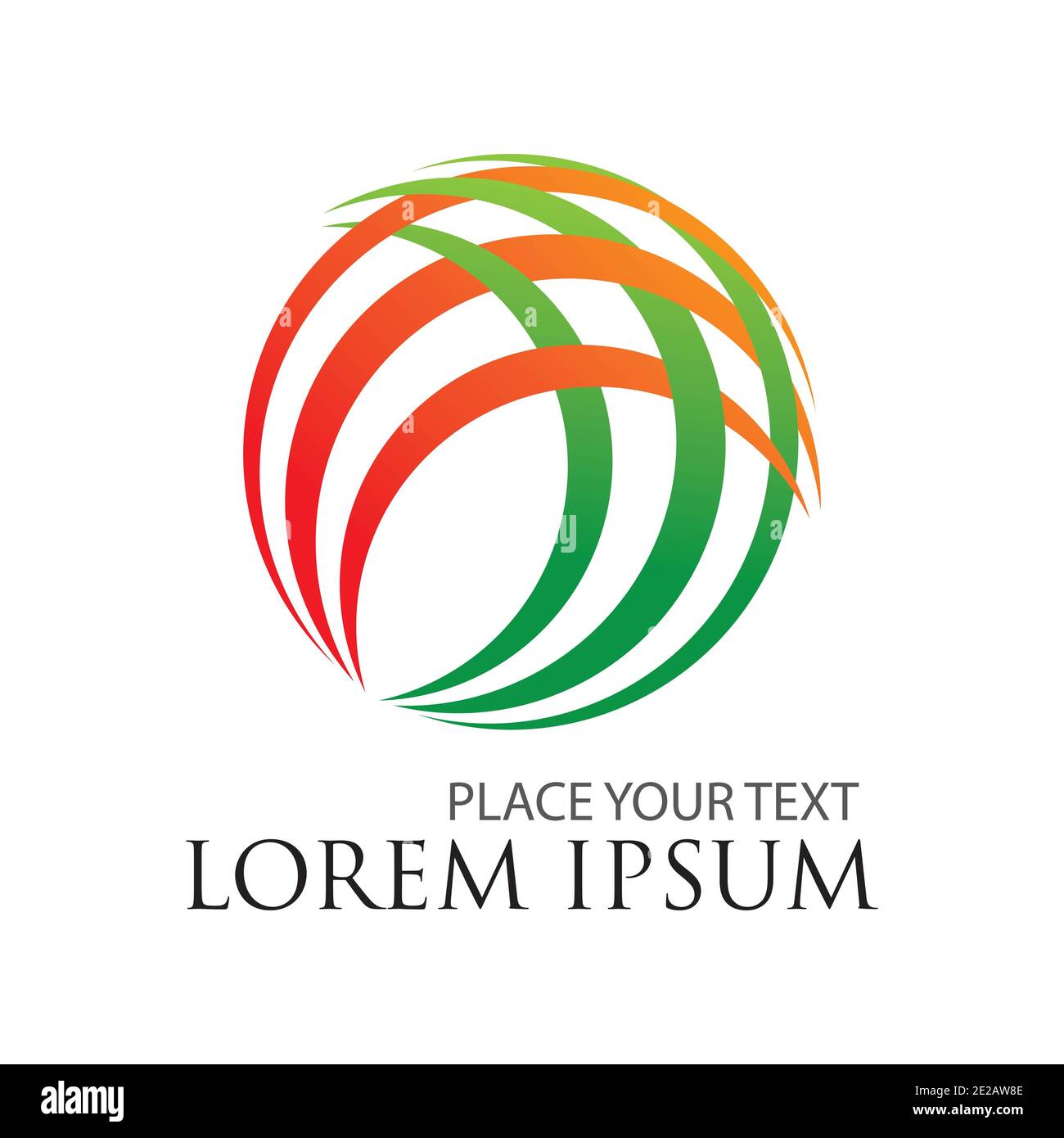 global vector logo illustration design template Stock Photo - Alamy