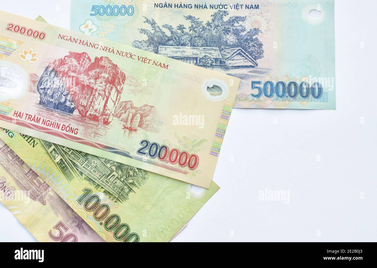 Vietnamese Dong Or VND Banknote On White Background Stock Photo - Alamy