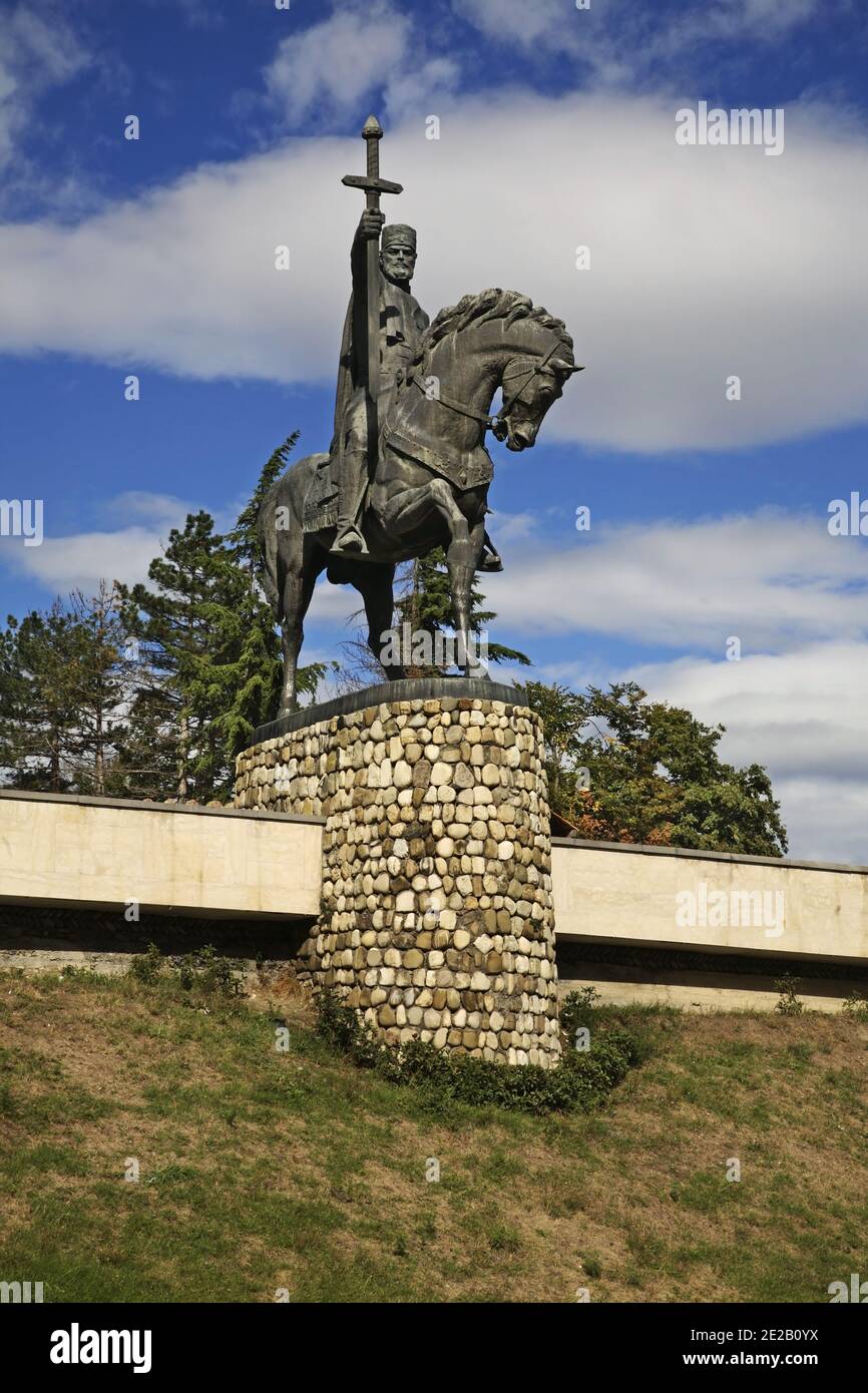 Monument to King  Erekle II (Irakli II) in Telavi. Georgia Stock Photo