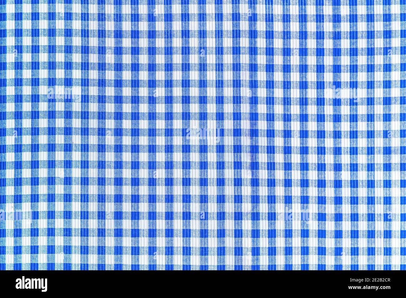 Blue and white checkered tablecloth hi-res stock photography and images