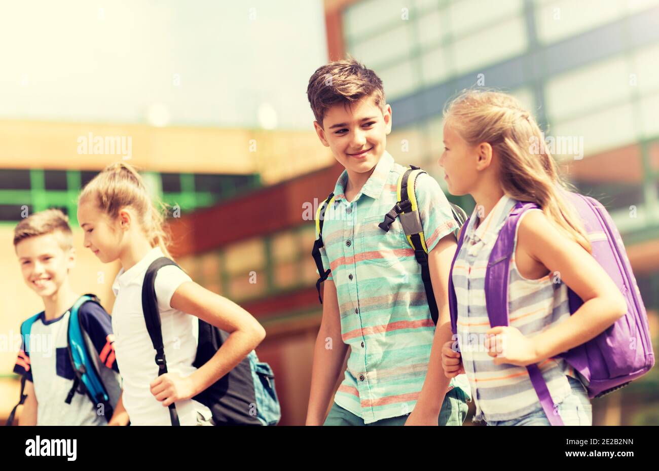 Pre teen friends walking together hi-res stock photography and images ...