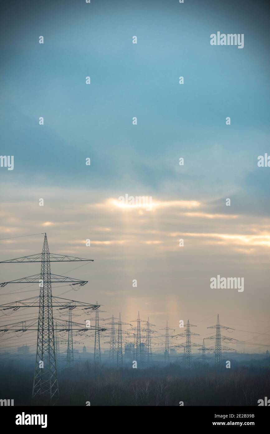 Powerline / Strom / Energy Stock Photo