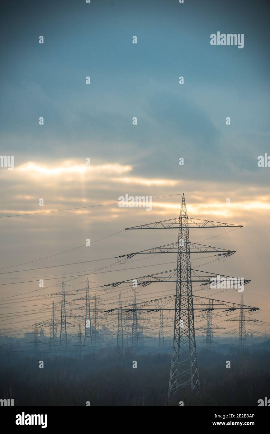 Powerline / Strom / Energy Stock Photo
