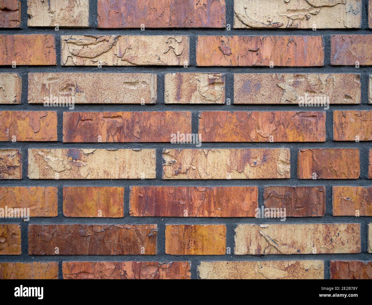 A close up of a brick wall Stock Photo