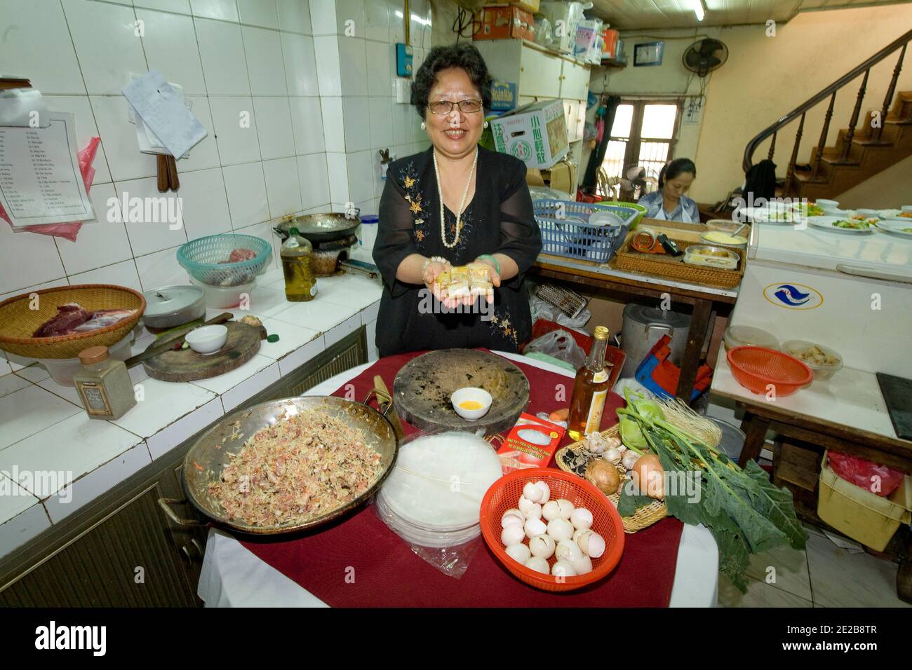 Vietnam hanoi local restaurant hi-res stock photography and images - Alamy