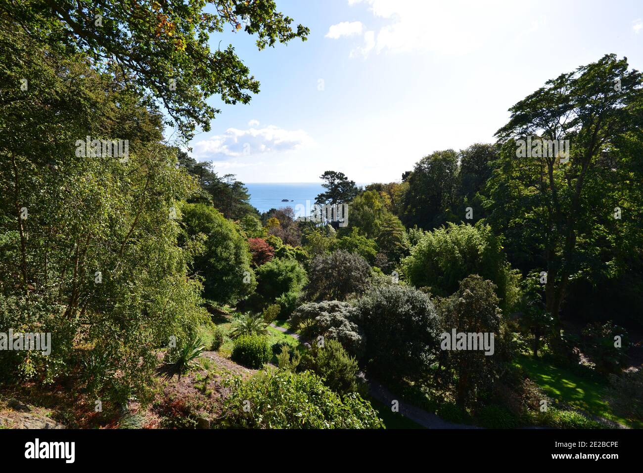 Landscape shots at Collerton Fish-Acre South Devon National Trust House and Gardens Stock Photo