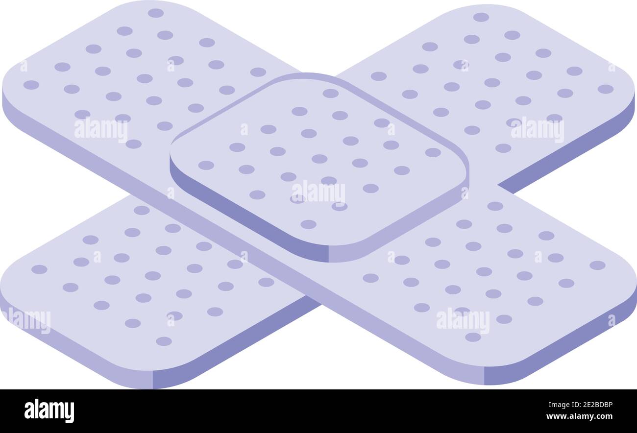 Medical patch icon. Isometric of medical patch vector icon for web ...
