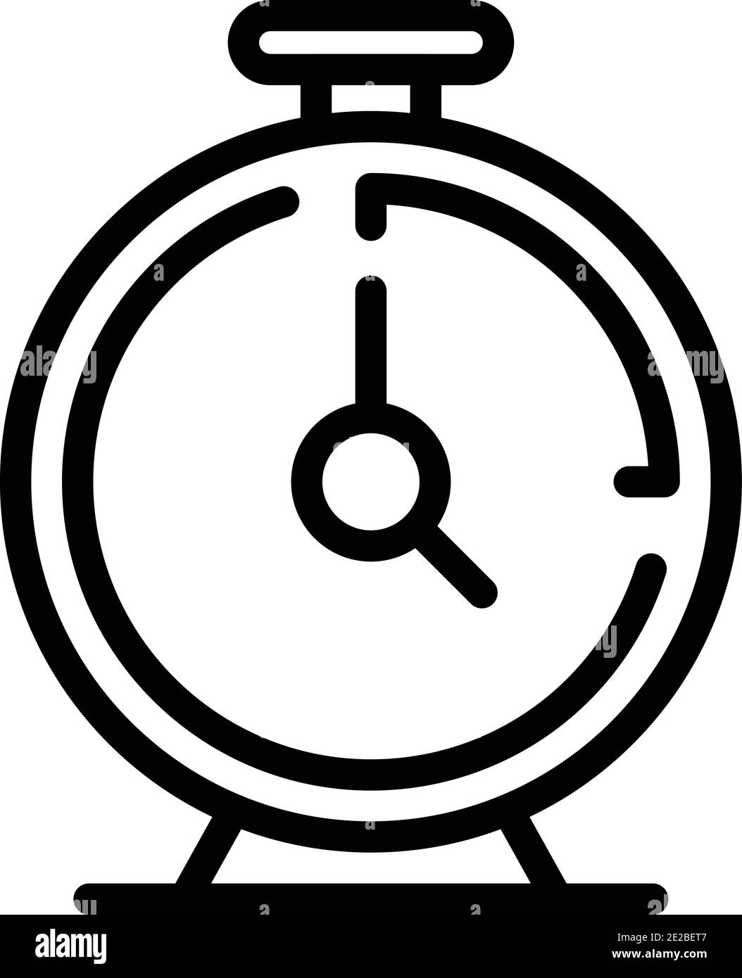 Kitchen clock icon. Outline kitchen clock vector icon for web design ...
