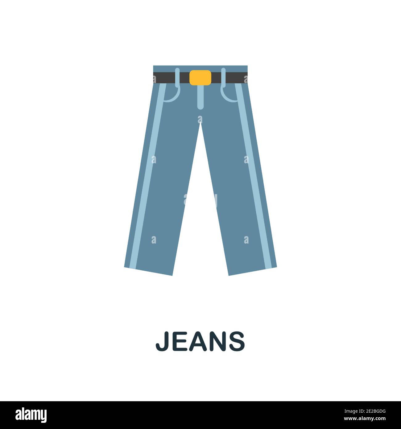 Jeans flat icon. Color simple element from clothes collection. Creative  Jeans icon for web design, templates, infographics and more Stock Vector  Image & Art - Alamy