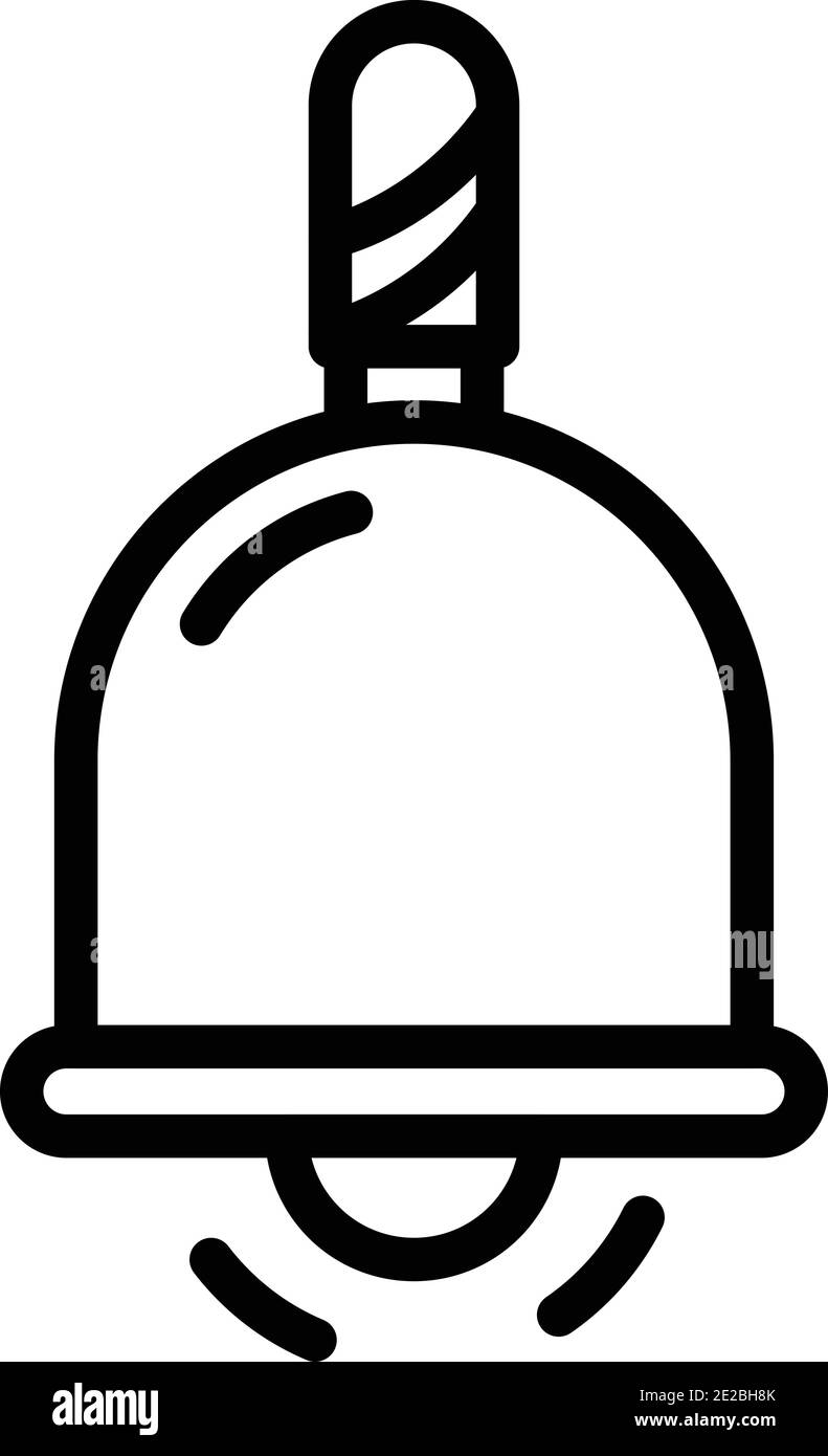 School bell icon. Outline school bell vector icon for web design ...