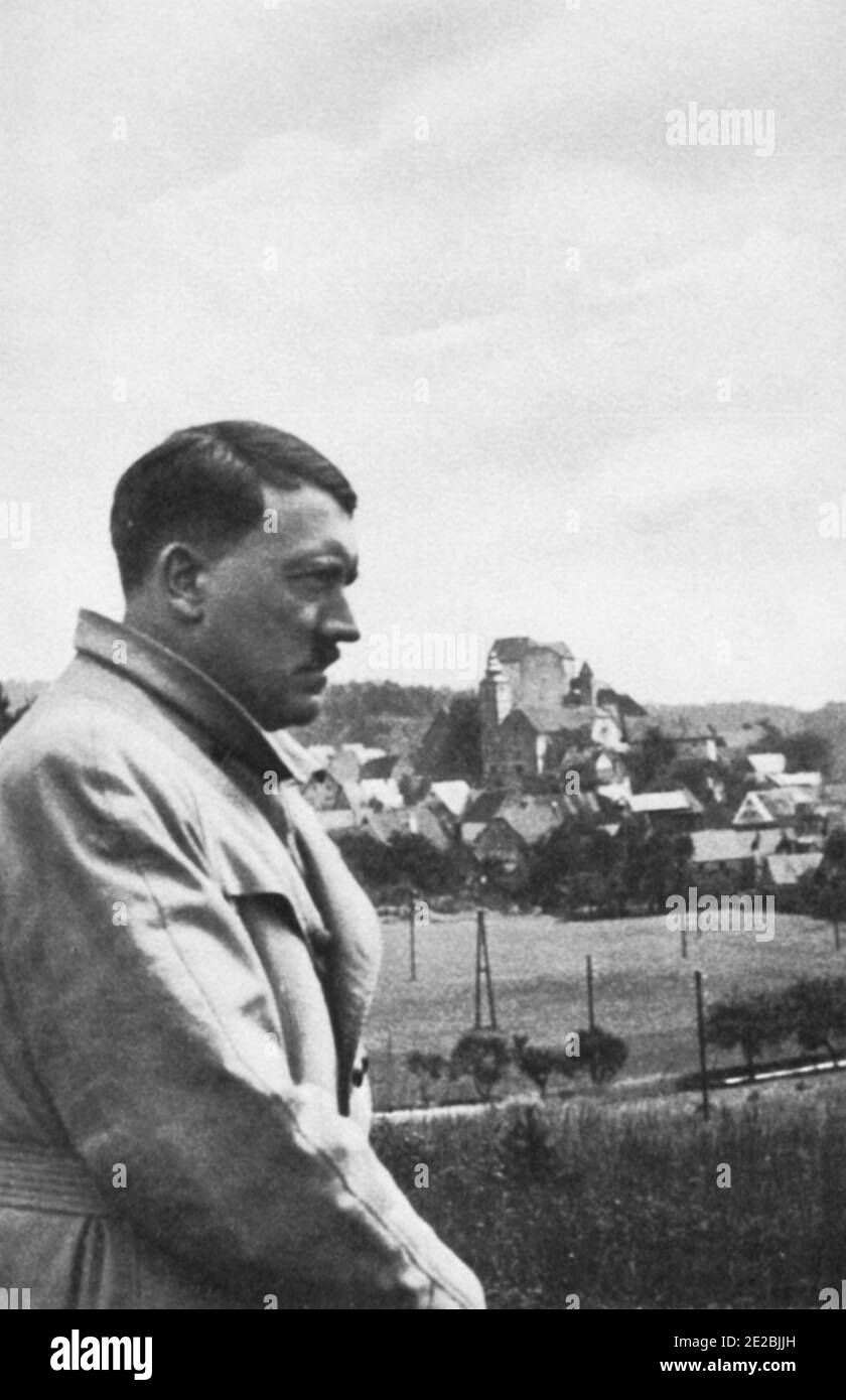 Hitler In German countryside. Hiltpoltstein. (Franconian Switzerland Stock Photo