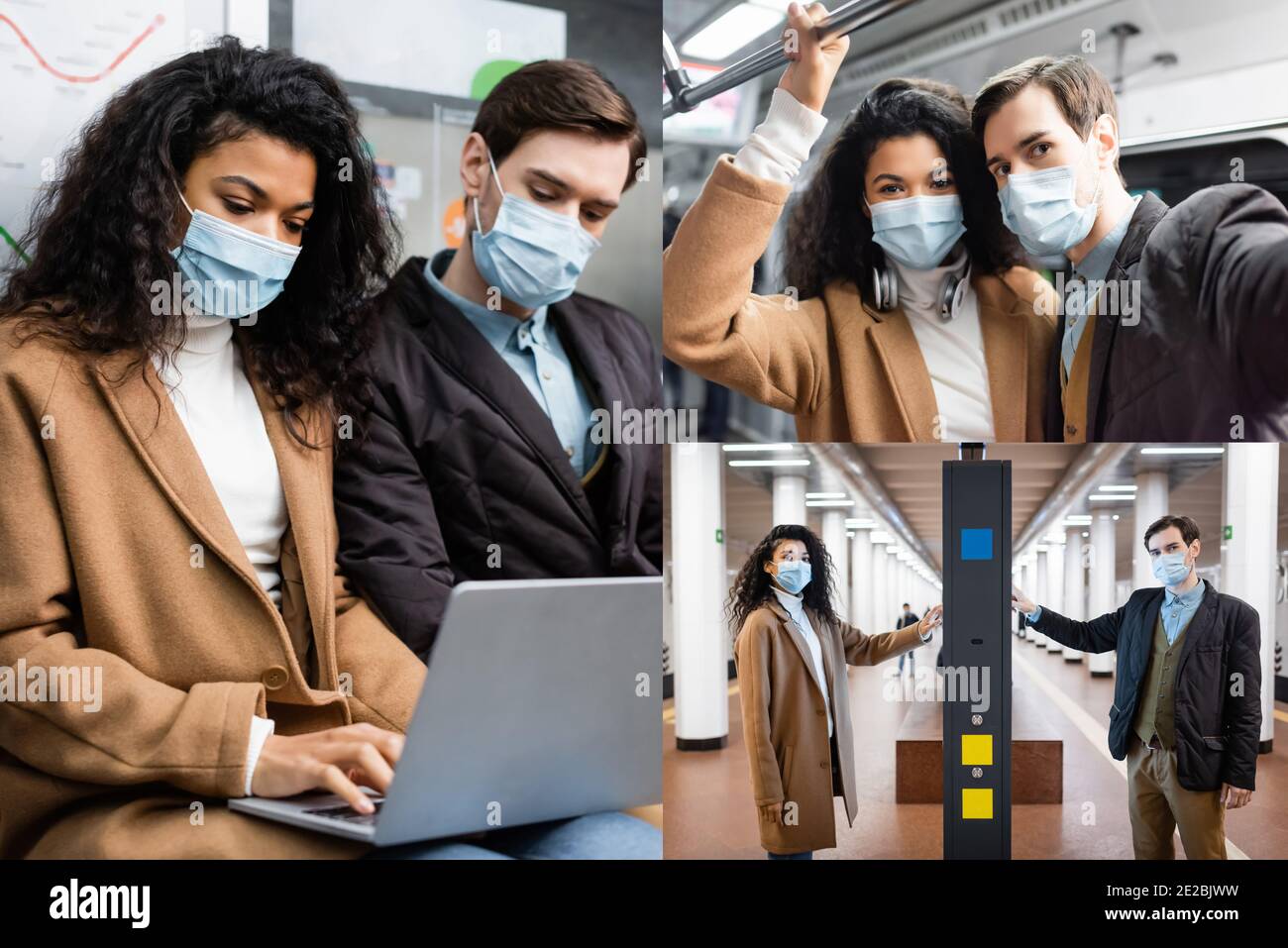 Medical masks subway hi-res stock photography and images - Alamy