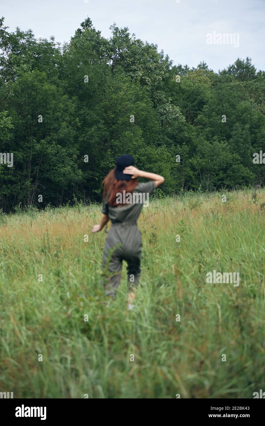 Walk In Field Beautiful woman walk in wheat hi-res stock photography and images - Alamy