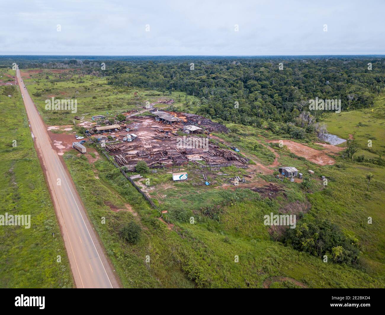 Satellite view deforestation in rondonia brazil hi-res stock photography  and images - Alamy