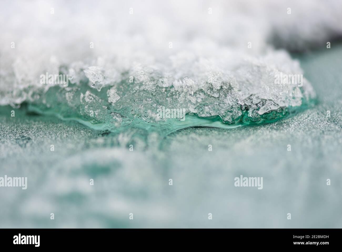 ice on car window Stock Photo
