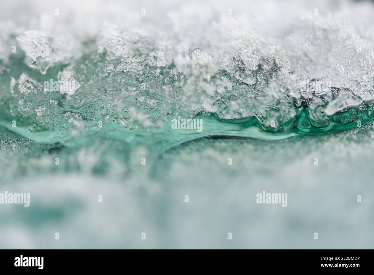 ice on car window Stock Photo