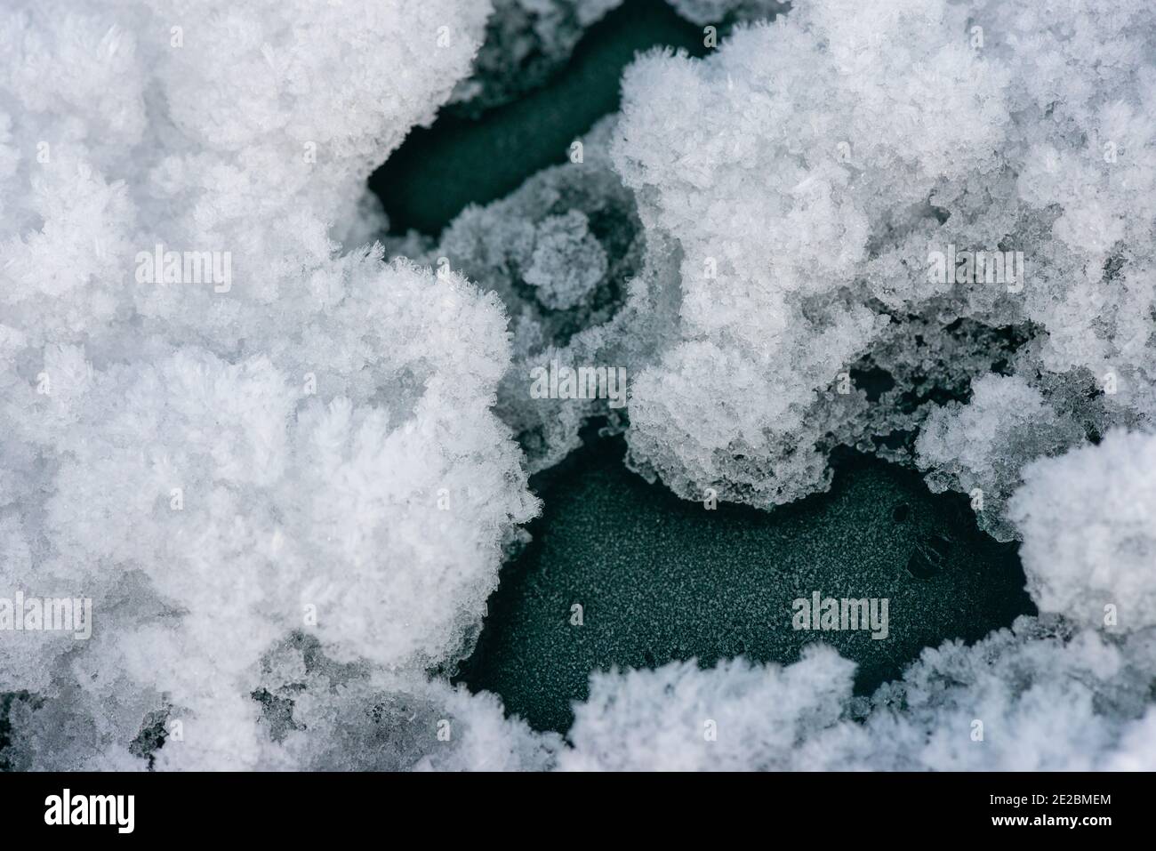 ice on car window Stock Photo