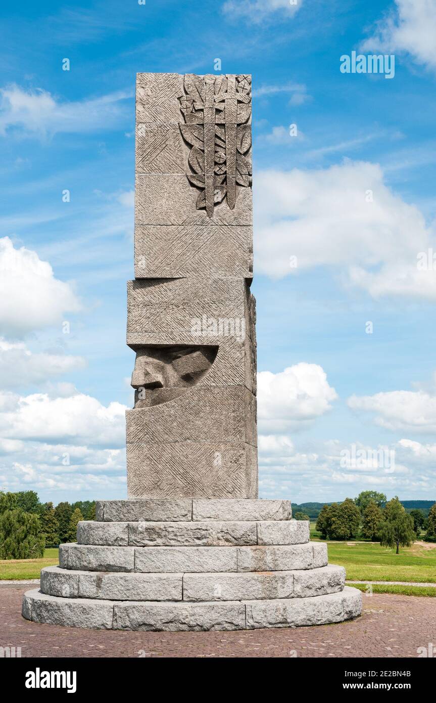 monument to the Battle of Grunwald (1410), Grunwald, Poland Stock Photo