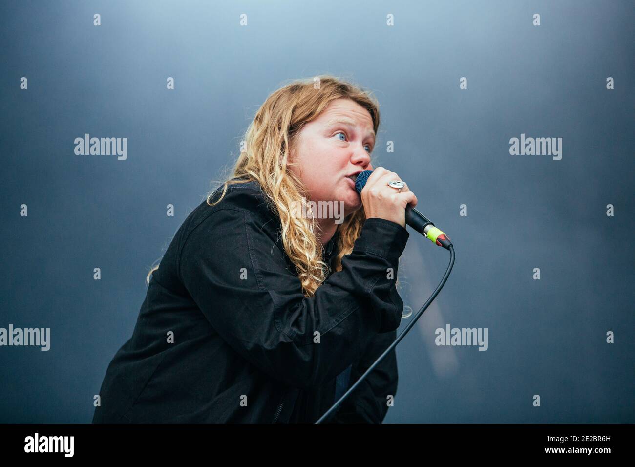Kate Tempest performing live at Bluedot Festival, Cheshire, England, UK. Stock Photo