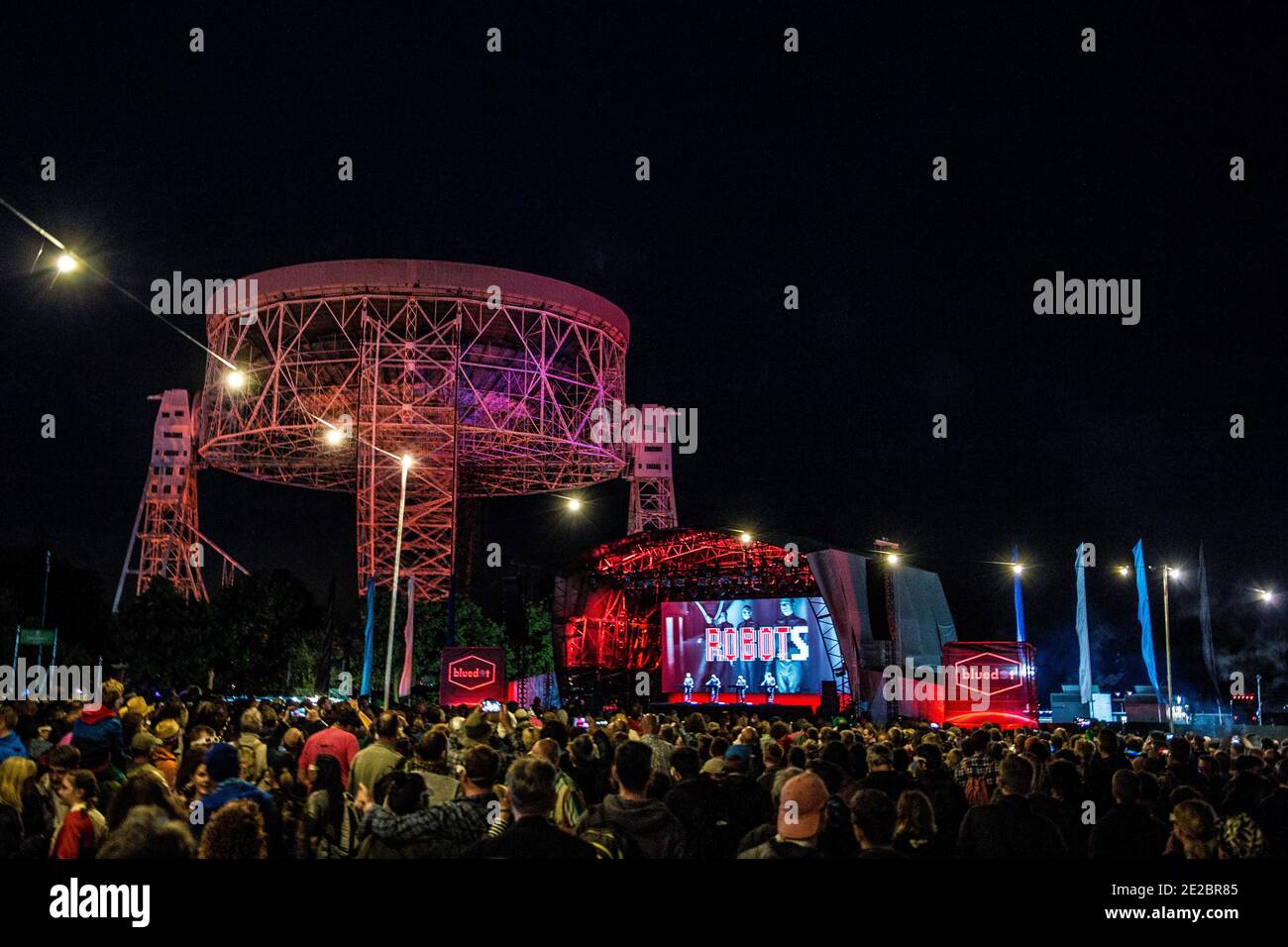 Kraftwerk performing live at Bluedot Festival, Cheshire, England, UK. Stock Photo