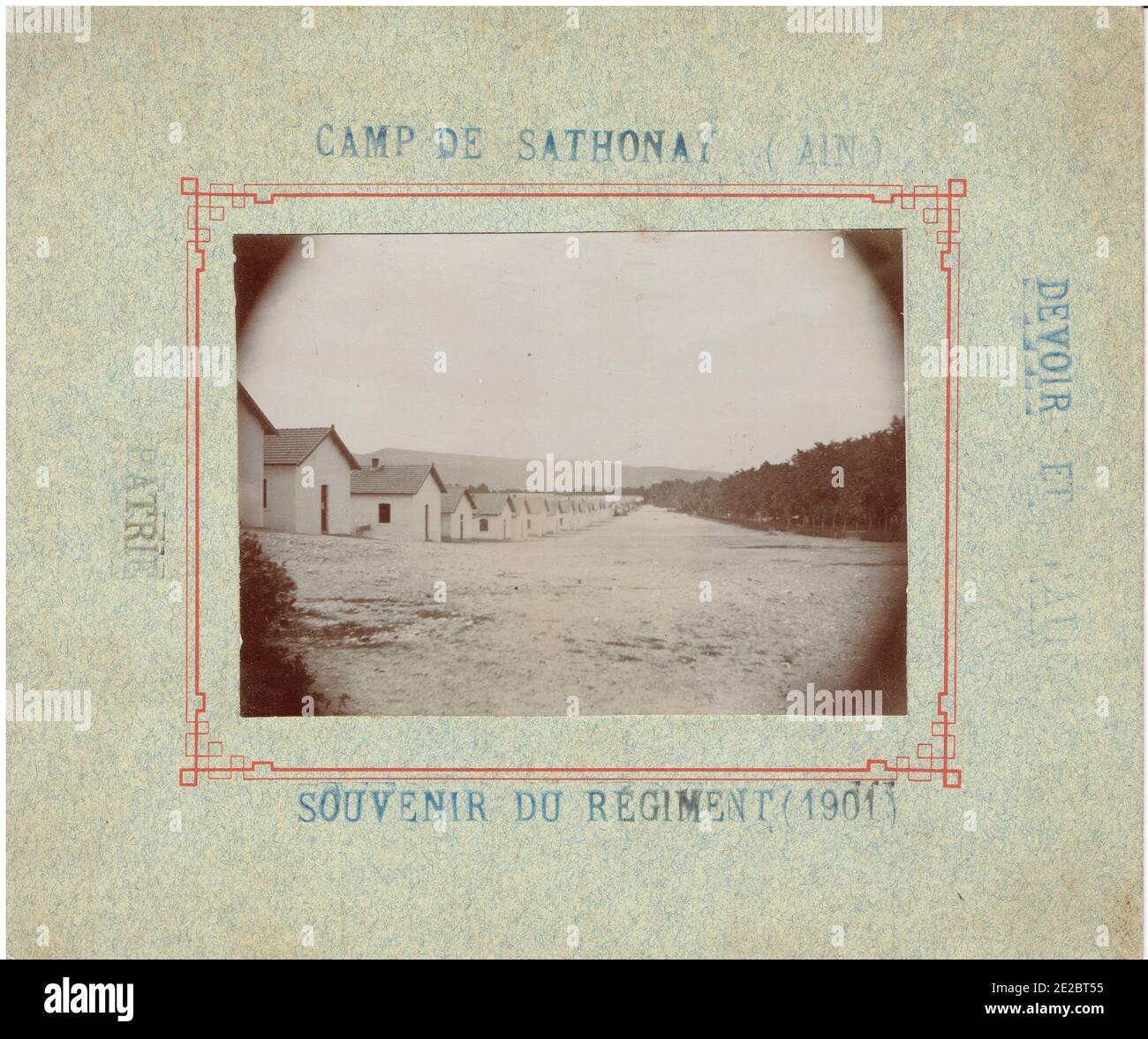 camp de Sathonay, Ain, en 1901 Stock Photo Alamy