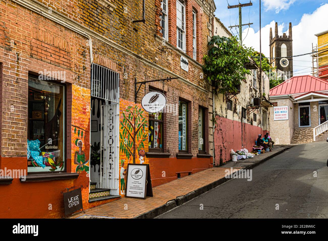 House of Chocolate in Saint George's, Grenada Stock Photo