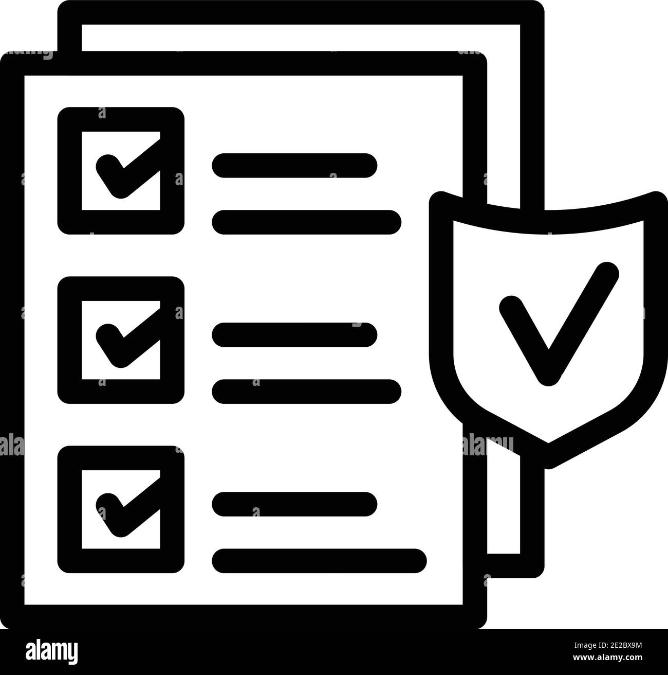 Security actualization icon. Outline security actualization vector icon for web design isolated on white background Stock Vector