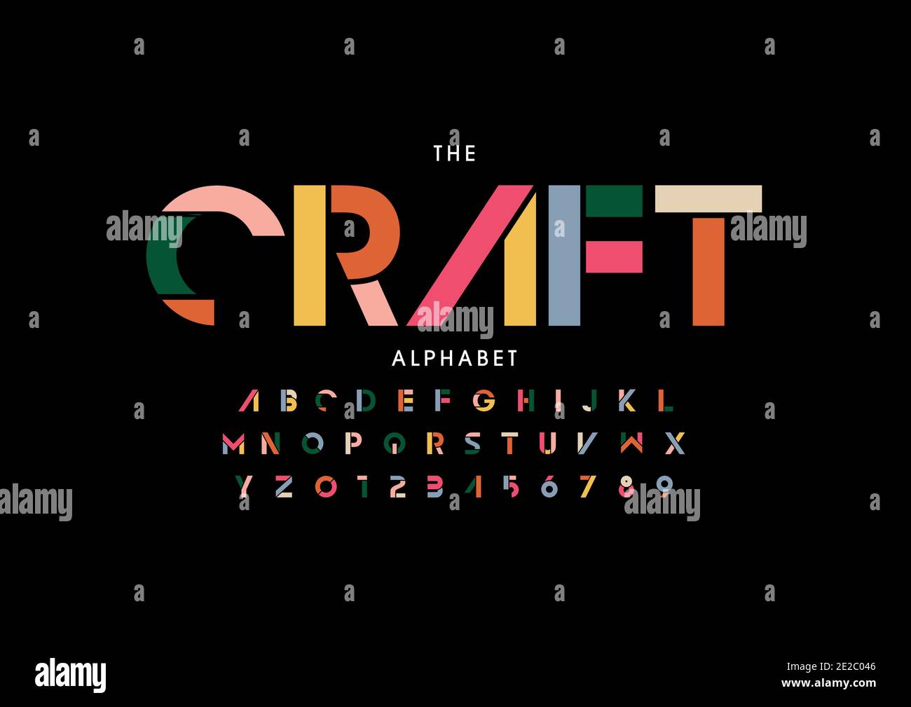 Vector of stylized alphabet and font Stock Vector Image & Art - Alamy
