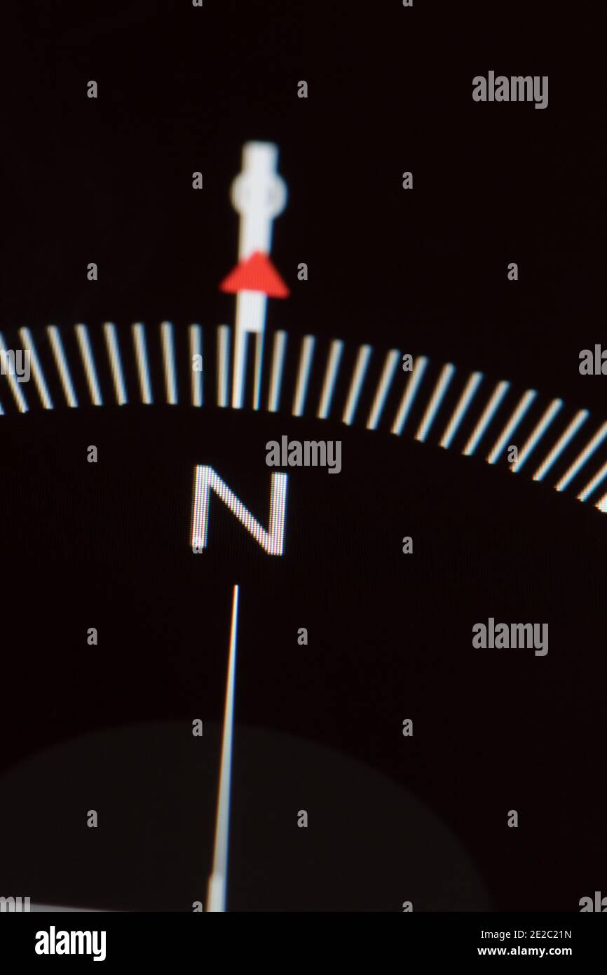 Compass Needle Pointing North High Resolution Stock Photography and