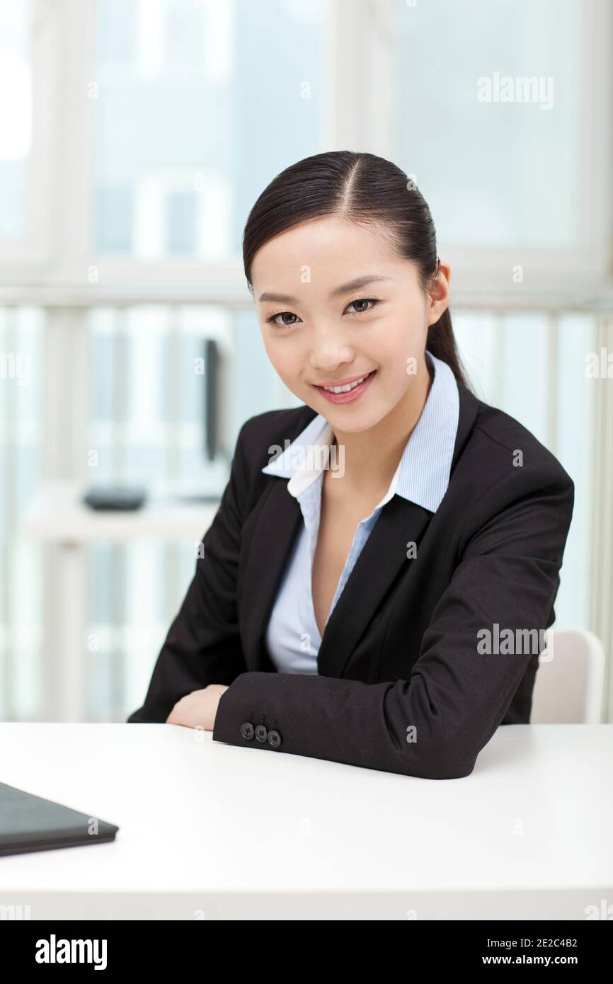 Portrait of a happy young business woman high quality photo Stock Photo ...
