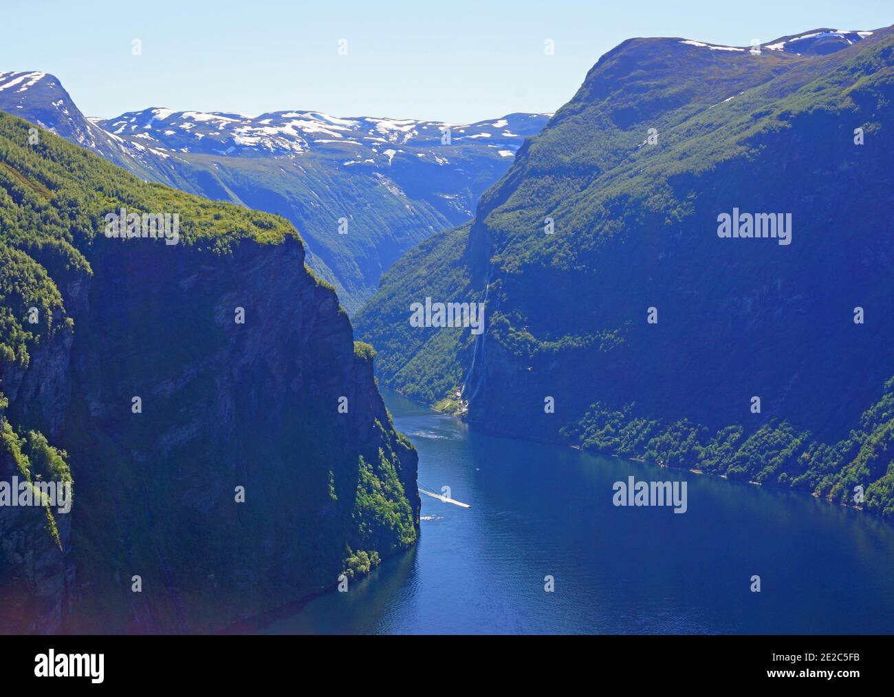 The Geirangerfjord in Norway. Stock Photo