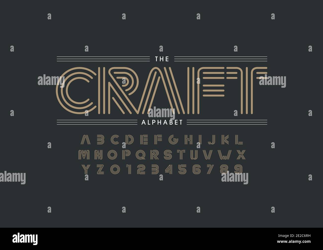 Vector of stylized alphabet and font Stock Vector Image & Art - Alamy