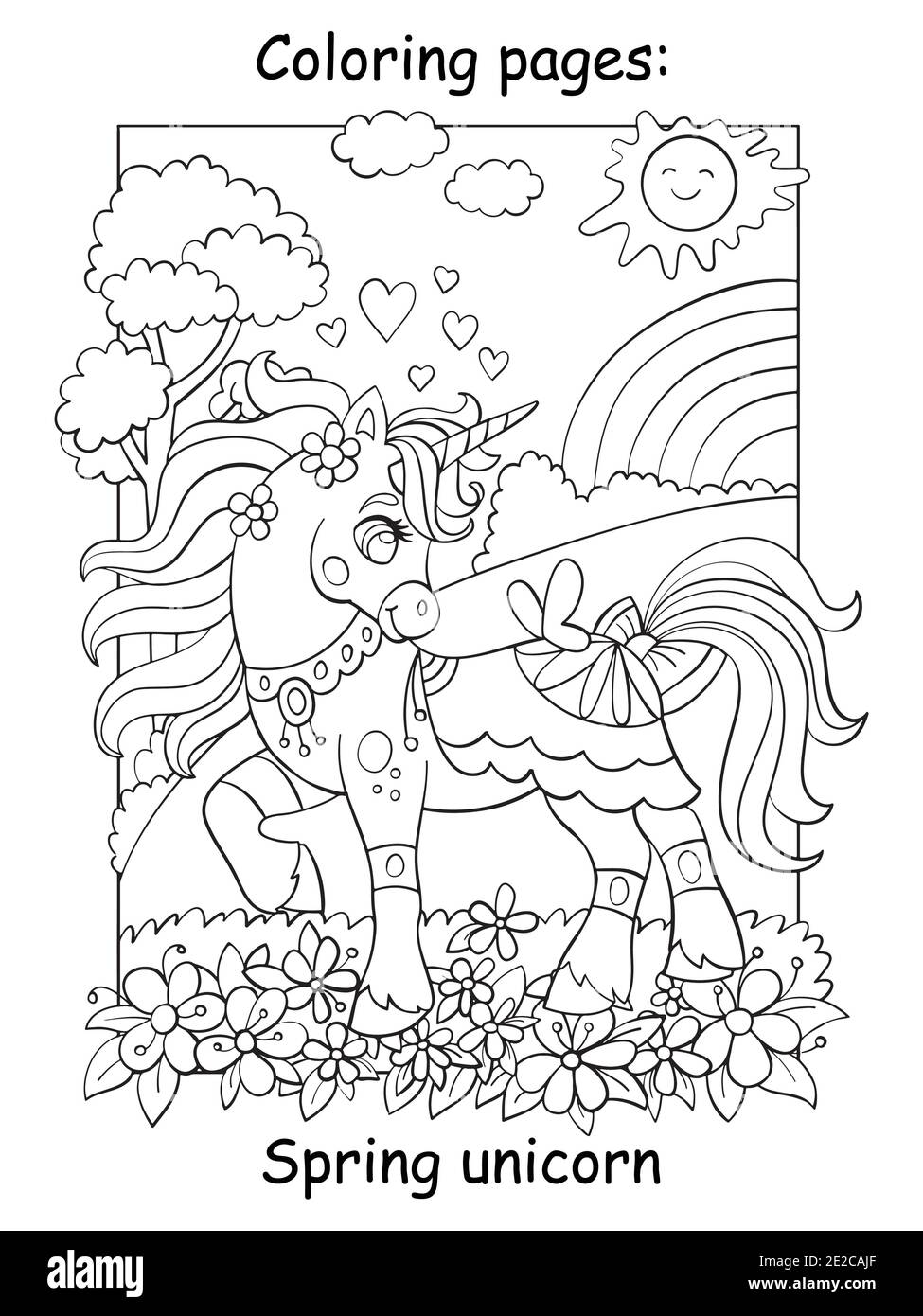 cute spring coloring pages