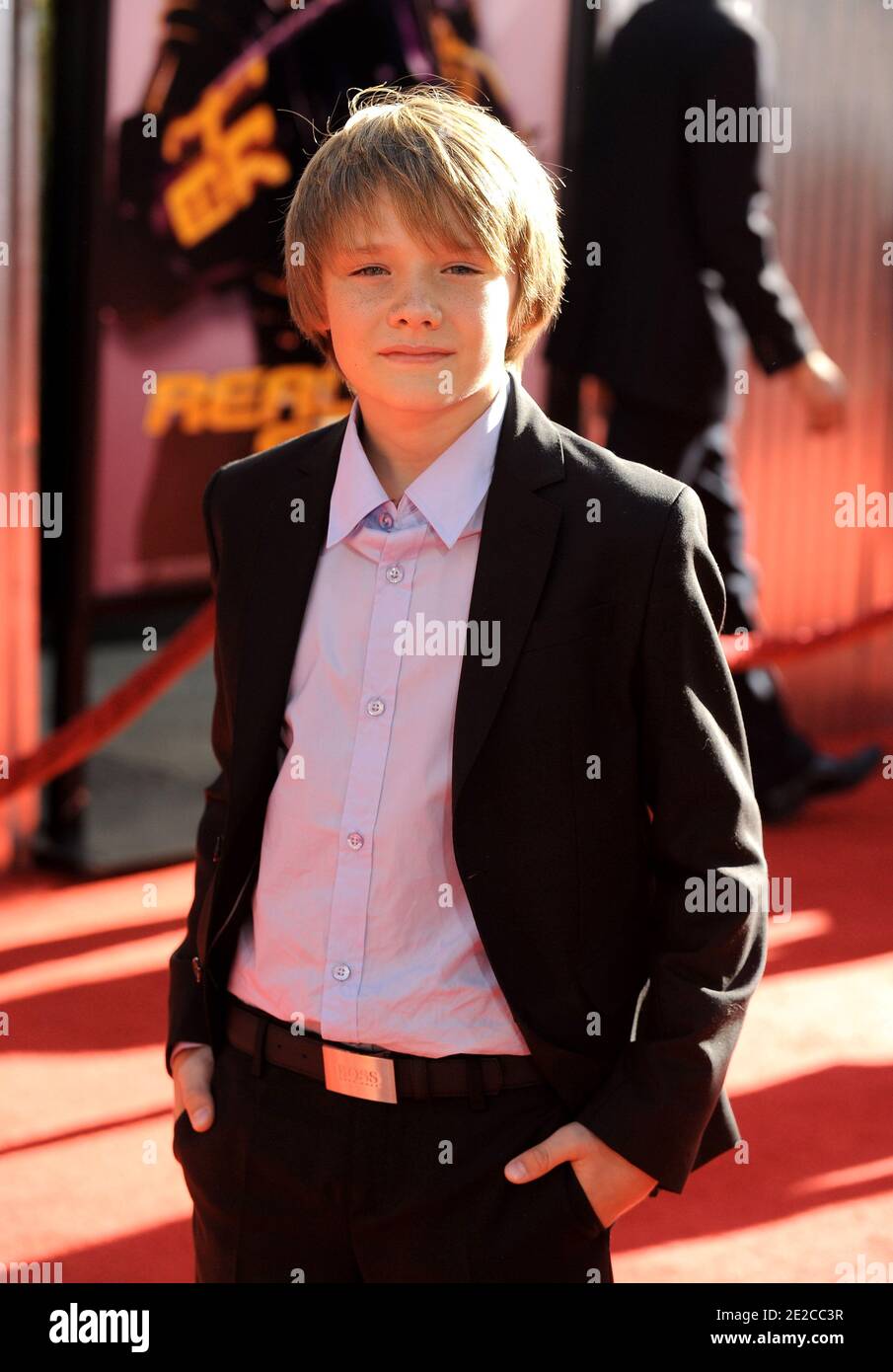 Dakota Goyo attends the 'Real Steel' premiere at Universal Studiosin