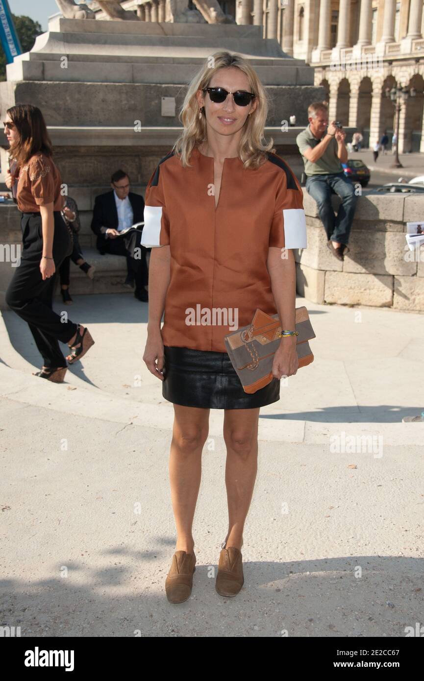 Alexandra Golovanoff attending the Hermes Ready to Wear Spring / Summer  2012 show during Paris Fashion Week on October 2, 2011 in Paris, France.  Photo by Nicolas Genin/ABACAPRESS.COM Stock Photo - Alamy